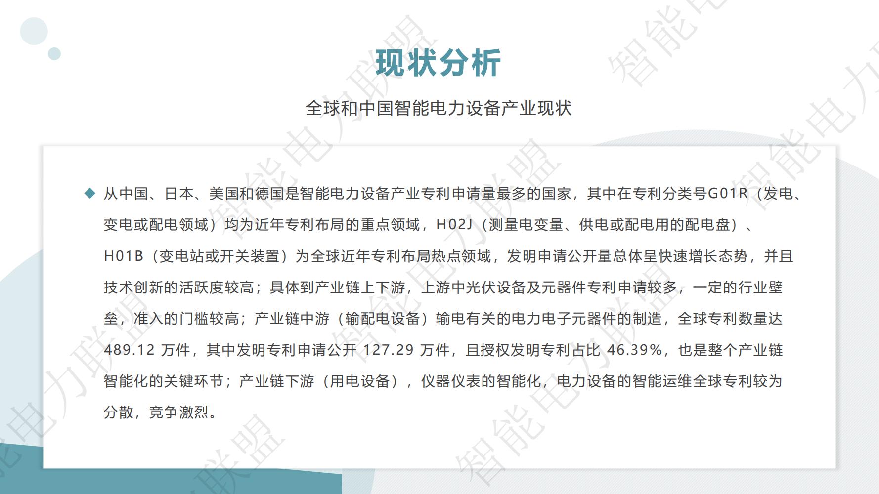 长沙市智能电力设备产业专利导航分析简报